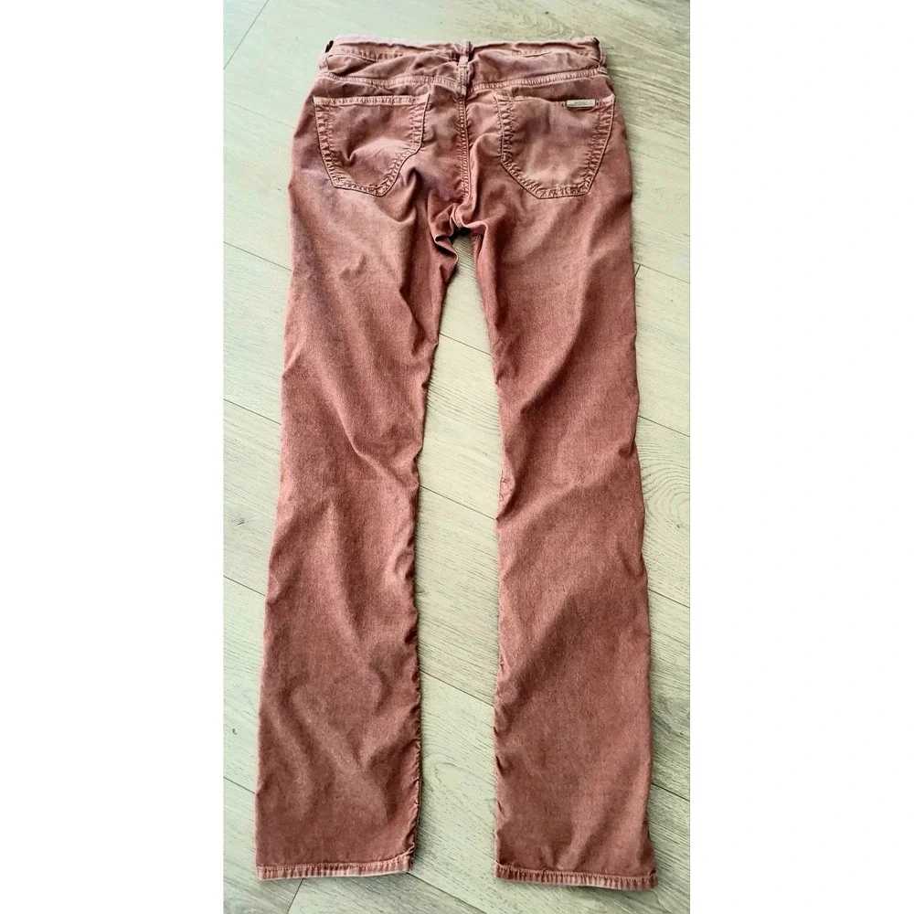 Stitch's Jeans Mens Corduroy Pants 31x32 Rustic Rust Straight Leg Distressed